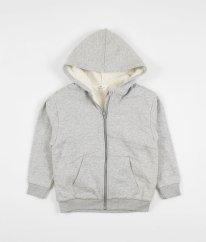 Šedá zateplená mikina s beránkom H&M