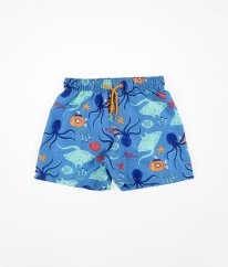 Modré kraťasové plavky s mořským motivem H&M