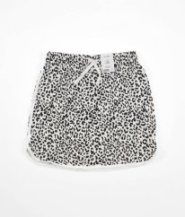 Černobílá leopardí mikinová sukně GEORGE