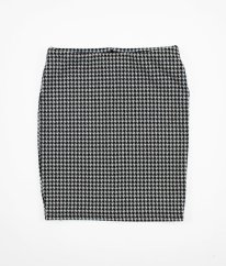 Černobílá sukně