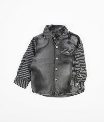 Černobílá proužkovaná košile