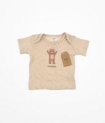 Béžové tričko z biobavlny GEM LOOK