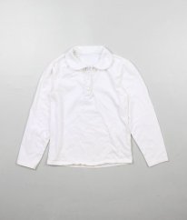 Bílé triko s límečkem GEORGE