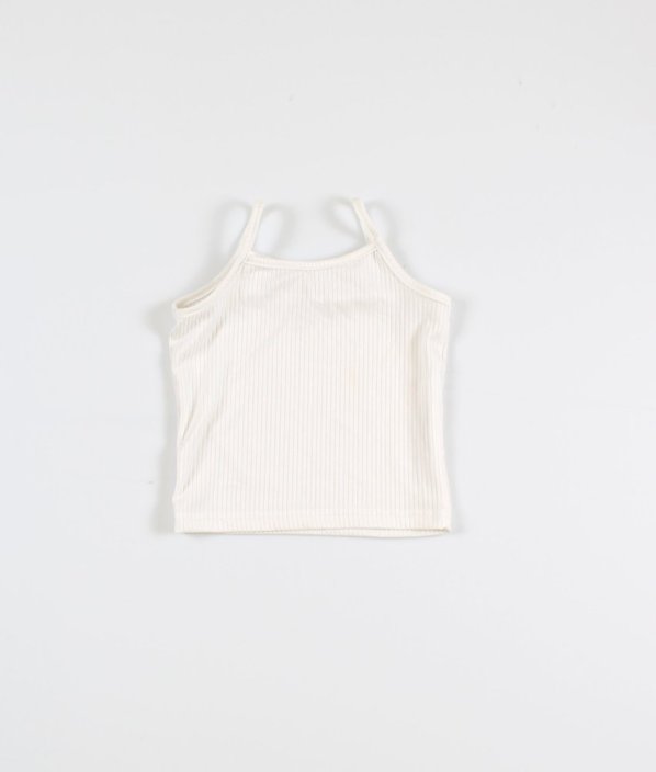 Biele rebrované tielko