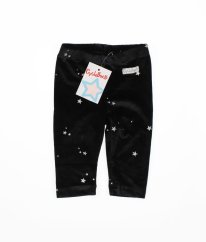 Čierne semišové legíny s hviezdičkami CYCLEBAND