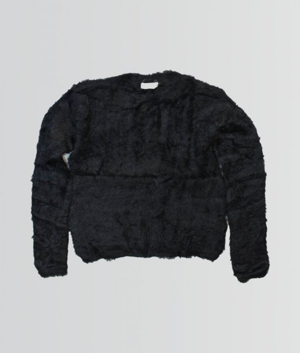 Černý chlupatý svetr H&M