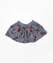 Modrosivá sukňa s patchworkom MARKS & SPENCER