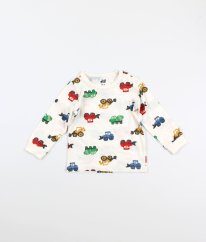 Smetanové triko se stavebnimi stroji H&M