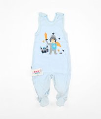 Světle modré dupačky NEW BABY