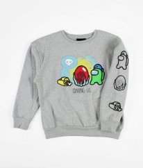 Šedá silnější mikina Among Us PRIMARK