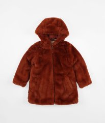 Skořicový plyšový kabát MANTARAY