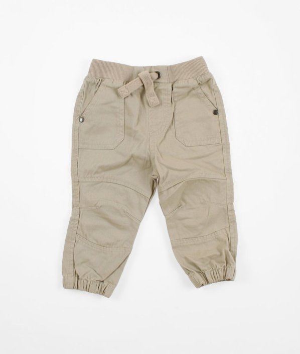 Béžové nohavice zo silnej bavlny F&F