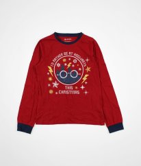 Červené vianočné pyžamové tričko HARRY POTTER