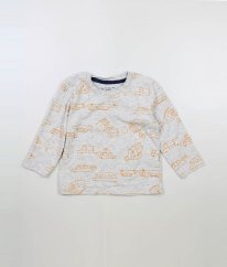 Šedé tričko s obrázkami PRIMARK