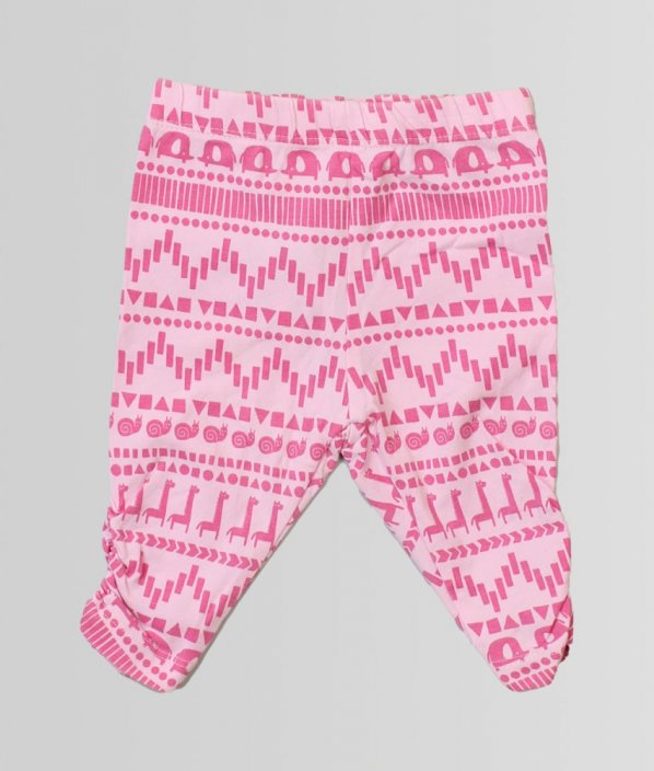 Růžové pyžamové kalhoty s tlapkami/tepláčky BLUEZOO