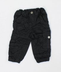 Černé zateplené kalhoty