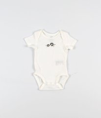 Bílé body z biobavlny s obrázkem H&M