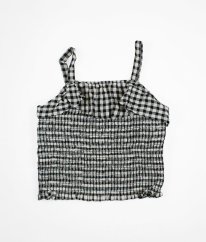 Černobílý kostkovaná top PRIMARK