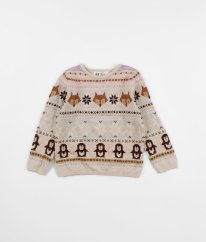 Farebný sveter so zvieratkami H&M