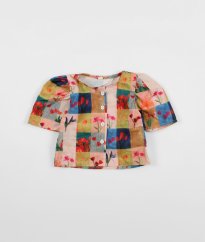 Farebná blúzka s tulipánmi