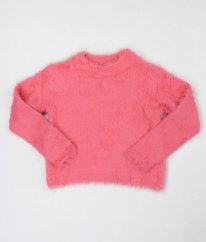 Růžový chlupatý svetr H&M