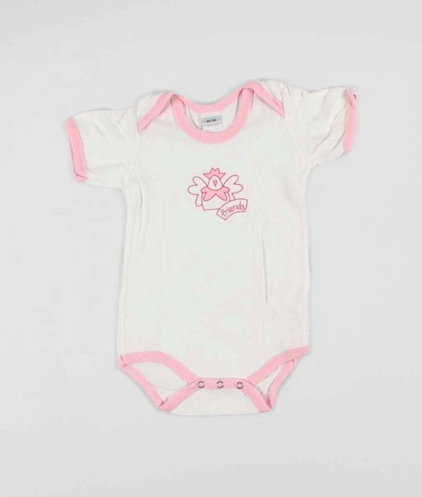 Bielo-ružové body s obrázkom