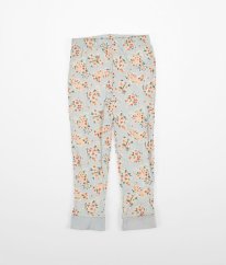 Modré pyžamové kalhoty s květy NUTMEG