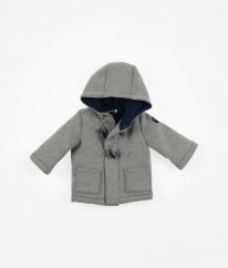 Šedý teplý kabát jaro/podzim - lehký zimní ORIGINAL MARINES