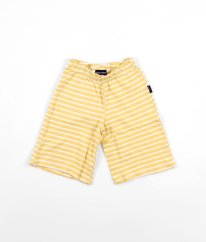 Bíložluté proužkované kraťasy ze silné bavlny BABY