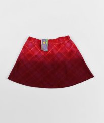 Červená károvaná sukně BENETTON