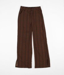 Hnědočerné lehké kalhoty H&M