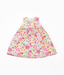 Růžové květované šaty se spodničkou MOTHERCARE