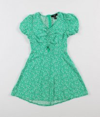 Zelené šaty s kvítky NEW LOOK