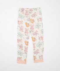 Krémové pyžamové kalhoty s medvídky NUTMEG