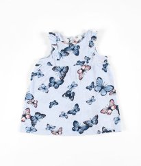Modré šaty s motýlky H&M