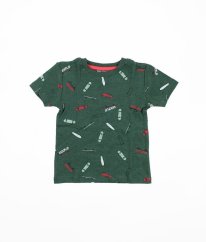 Zelené tričko s obrázky BABY NATION