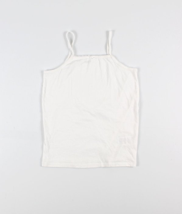 Biele dievčenské tielko VERTBAUDET