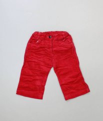 Červené semišové kalhoty VILLA HAPP