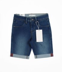 Modré slim riflové kraťasy NAME IT