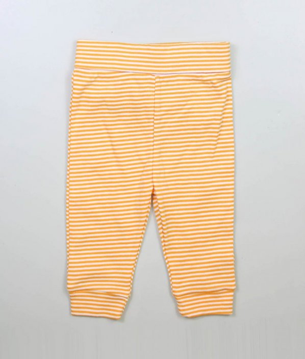 Oranžové proužkované pyžamové kalhoty/tepláky NUTMEG