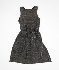 Čierne flitrové šaty BLUEZOO