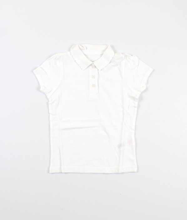 Bílé dívčí piké polo tričko GEORGE
