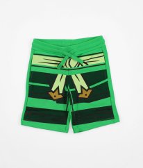 Zelené mikinové kraťasy ze silné bavlny Ninjago LEGO