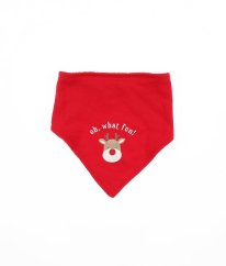 Červený vánoční slintáček se sobem