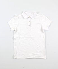 Bílé piké polo tričko NUTMEG