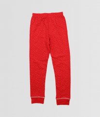 Červené pyžamové kalhoty s puntíky TU