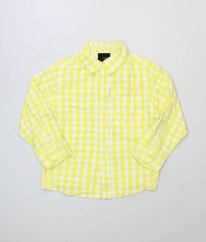 Žlutá kostkovaná košile NEXT