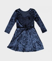 Modré sametové šaty H&M