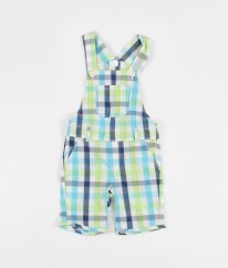 Modrozelené kostkované kraťasové lacláče H&M