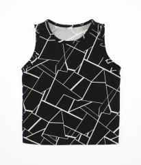 Čiernobiela blúzka so vzorom